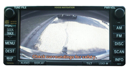 Reverse Camera Connected to the Toyota Factory Navigation Screen